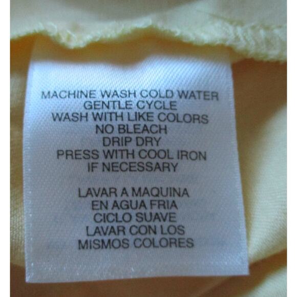 Anne Klein Women's Yellow Sleeveless Button Front Blouse Size Small - Picture 11 of 11